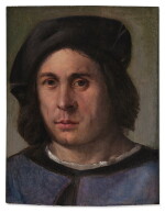 Portrait of a Man in a Black Beretta
