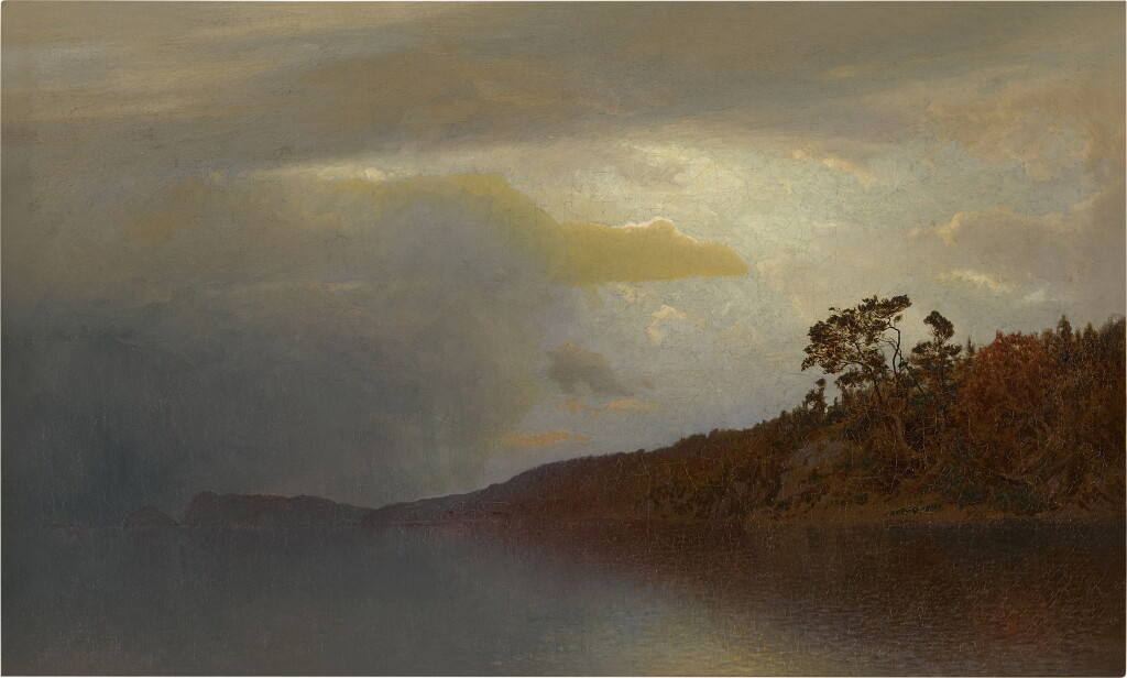 View full screen - View 1 of Lot 1049. Storm Over Lake George.