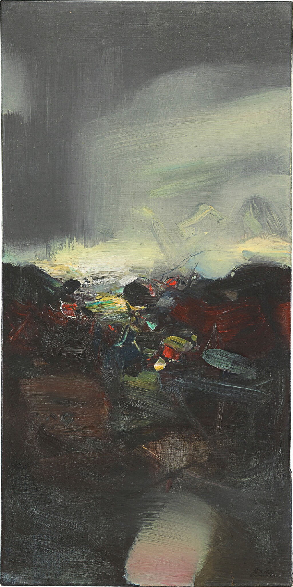 View full screen - View 1 of Lot 751. Chu Teh-Chun 朱德群 | No. 537 第537號構圖.