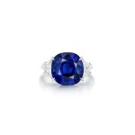 Sapphire and Diamond Ring | 9.10克拉 天然「緬甸」未經加熱藍寶石 配 鑽石 戒指