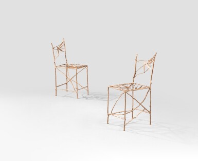 View full screen - View 1 of Lot 182. Deux chaises Bambou.