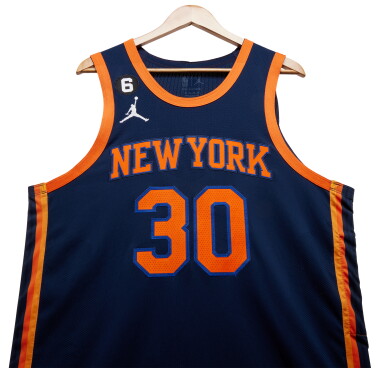 View full screen - View 1 of Lot 85. Julius Randle New York Knicks 2022-2023 Game Worn Statement Edition Jersey | Double-Double.