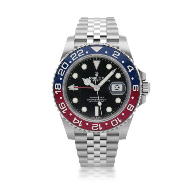 View full screen - View 1 of Lot 340. 'PEPSI' GMT-MASTER II, REF 126710BLRO STAINLESS STEEL DUAL TIME WRISTWATCH WITH DATE AND BRACELET CIRCA 2019.