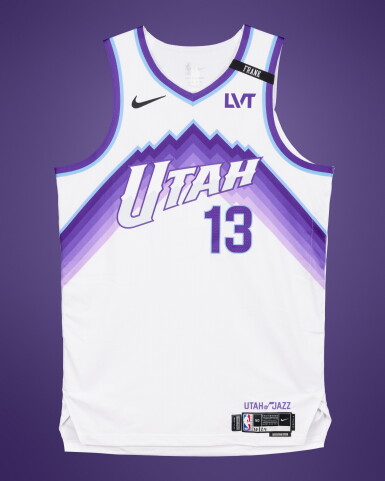View full screen - View 1 of Lot 61. Walter Clayton Jr. Utah Jazz 2025-2026 Game Worn Association Edition Jersey | 2nd Career Game .