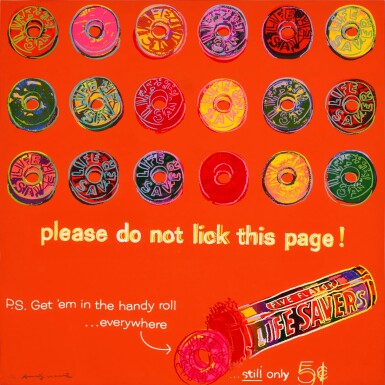 View full screen - View 1 of Lot 69. Life Savers, from Ads (see Feldman & Schellmann IIB.353).