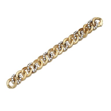 View full screen - View 1 of Lot 61. DIAMOND BRACELET, VAN CLEEF & ARPELS, 1960S.