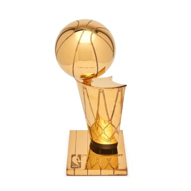 View full screen - View 1 of Lot 17. Miniature Larry O'Brien 2010 NBA Championship Trophy.