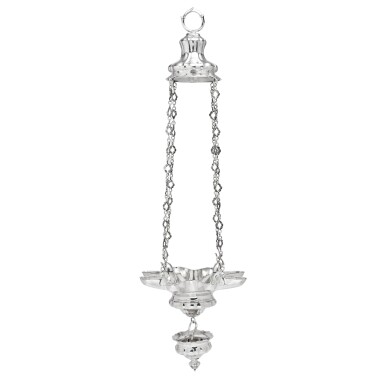 View full screen - View 1 of Lot 113. An Italian Silver Hanging Sabbath Lamp, Venice, circa 1770.
