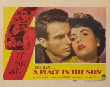 View full screen - View 1 of Lot 114. A PLACE IN THE SUN (1951) LOBBY CARD, US.