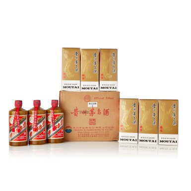 View full screen - View 1 of Lot 5196. 2018年產 "飛天牌" 精品貴州茅台酒 (原箱) Kweichow Moutai Jingpin Flying Fairy 53.0 abv 2018 (6 BT50).