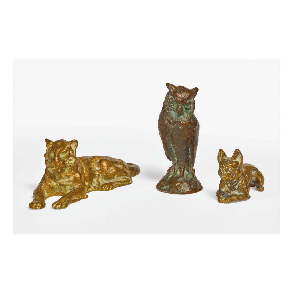 View full screen - View 1 of Lot 34. TIFFANY STUDIOS | A SEAL AND TWO PAPERWEIGHTS.