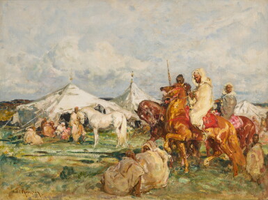 View full screen - View 1 of Lot 225. Halt of the Caravan .