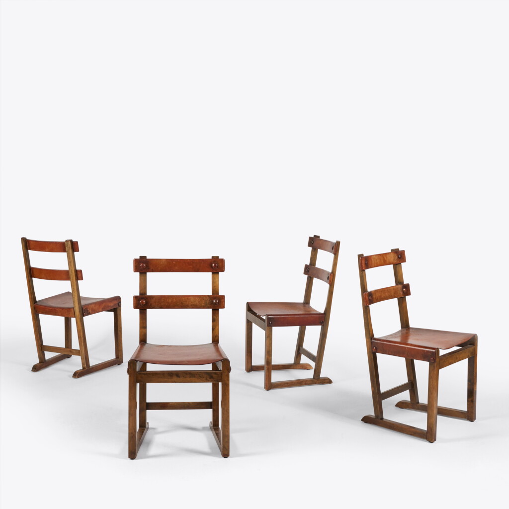 View full screen - View 1 of Lot 126. Four "Funkis" Side Chairs.