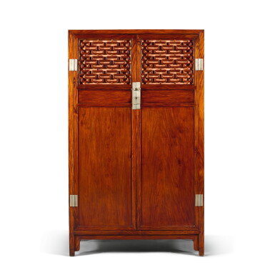 View full screen - View 1 of Lot 336. A HUANGHUALI TWO DOOR CABINET, LIGUI 20TH CENTURY | 二十世紀 黃花梨立櫃.