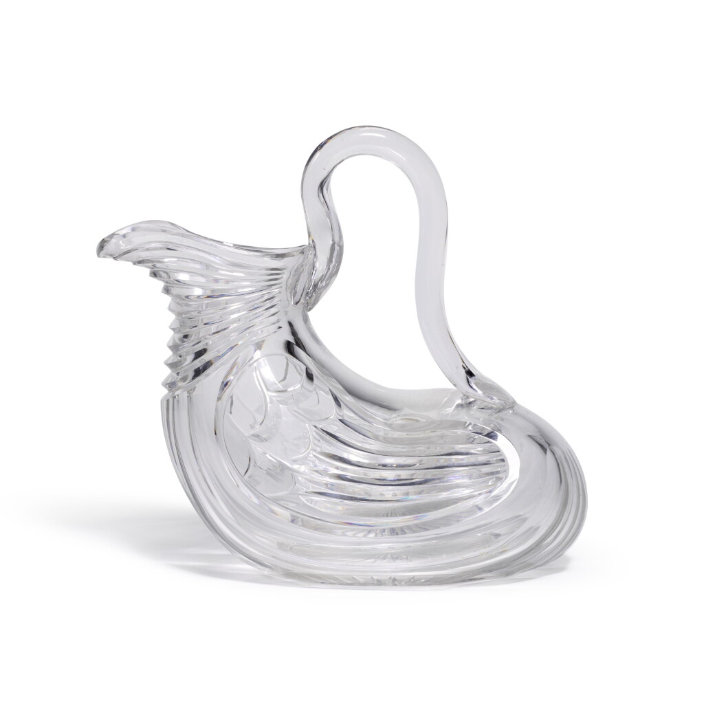 View full screen - View 1 of Lot 113. A WILLIAM IV CUT-GLASS CLARET JUG, CIRCA 1835.