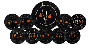 View full screen - View 1 of Lot 6. PABLO PICASSO | SERVICE VISAGE NOIR (A. R. 35, 37-40, 42, 43, 45-47).