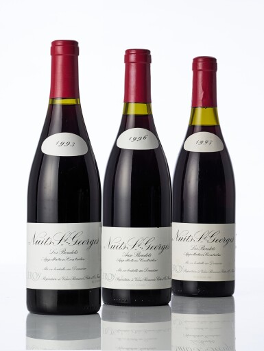 View full screen - View 1 of Lot 6810. Nuits St. Georges, Les Boudots 1996 Domaine Leroy (4 BT).