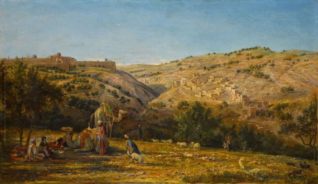 View full screen - View 1 of Lot 58. A View of Jerusalem and the Mount of Olives.