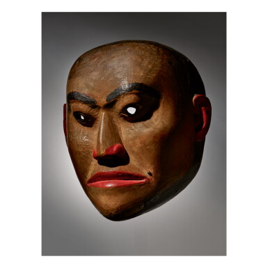 View full screen - View 1 of Lot 63. TSIMSHIAN PORTRAIT MASK.