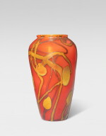 Red Paperweight Vase