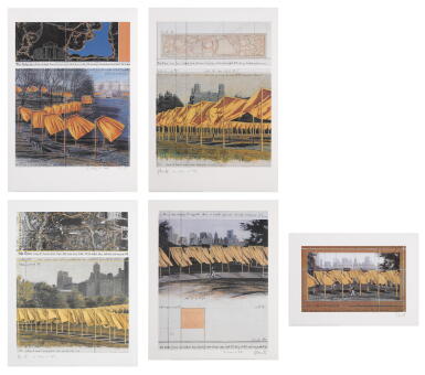 View full screen - View 1 of Lot 105. The Gates, Project for Central Park, New York City: 5 Prints.