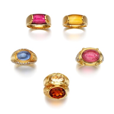 View full screen - View 1 of Lot 1. Collection of gem-set rings.