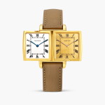 Reverso | A yellow gold reversible dual time wristwatch, Circa 1970