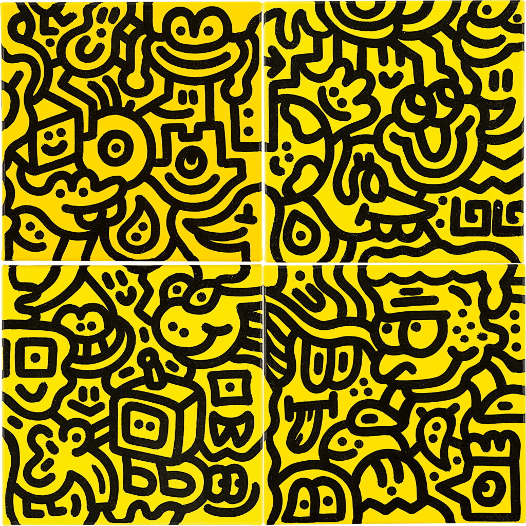 View full screen - View 1 of Lot 565. Mr Doodle | Rainbow #78, #81, #177, #179 (Four works) 彩虹 #78,#81,#177,#179(四件作品).