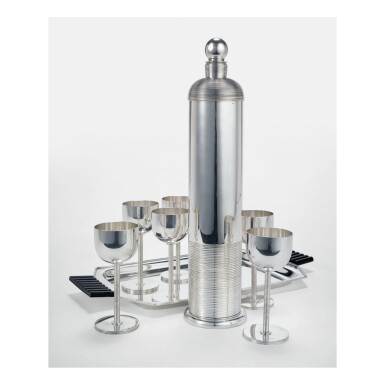 View full screen - View 1 of Lot 237. LURELLE GUILD | COCKTAIL SET FROM THE "INTERNATIONAL GIFTWARE" SERIES.