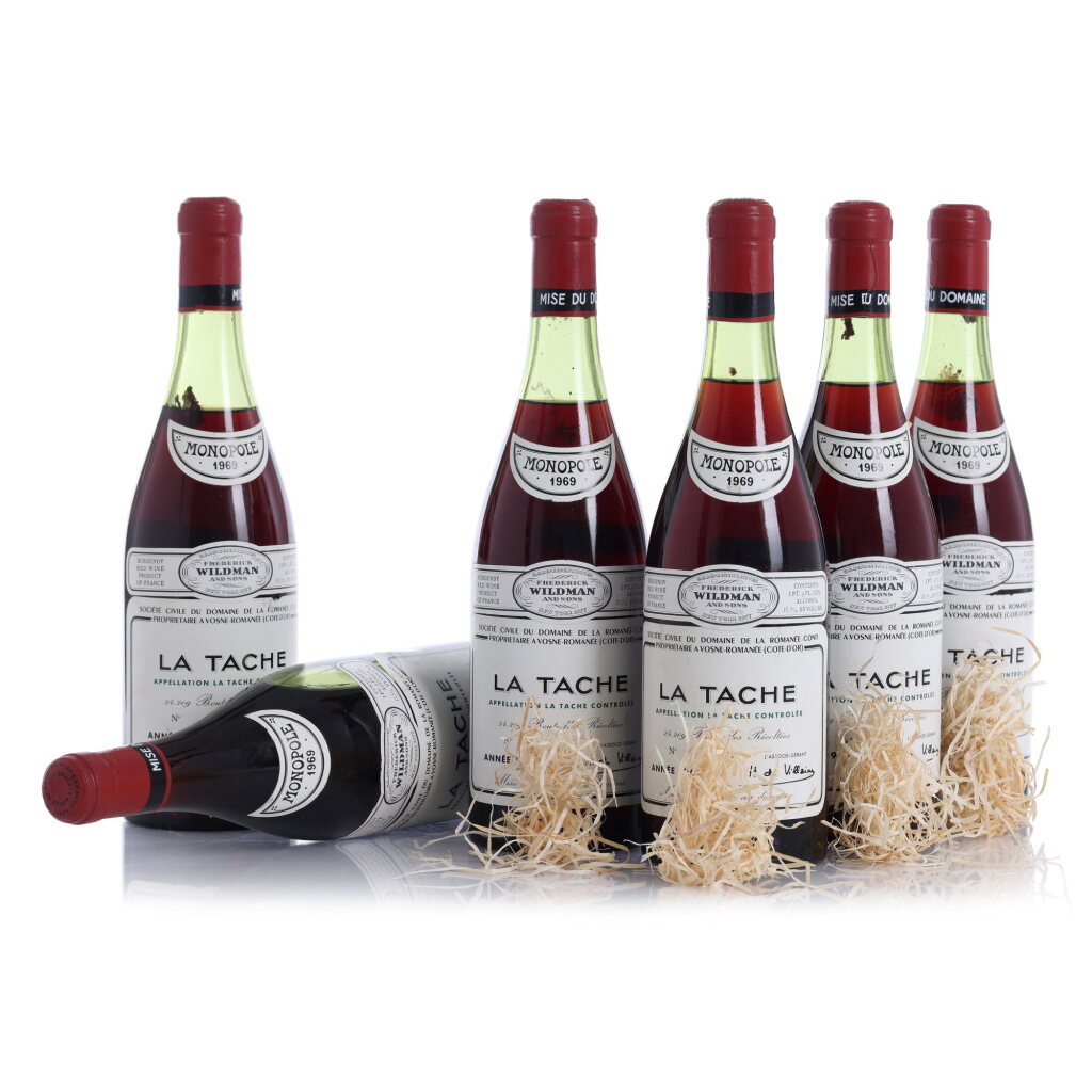 View full screen - View 1 of Lot 2. La Tâche 1969 Domaine de la Romanée-Conti (6 BT).
