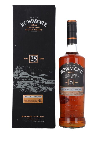 View full screen - View 1 of Lot 5105. Bowmore 25 Year Old Small Batch 43.0 abv NV (1 BT75).