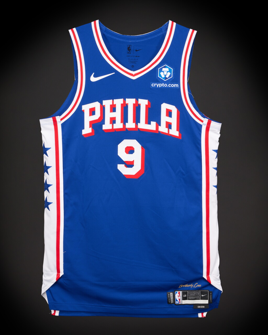 View full screen - View 1 of Lot 60. Kelly Oubre Jr. Philadelphia 76ers 2026 NBA Playoffs Eastern Conference Round 1 Game Worn Icon Edition Jersey | Game 1 .