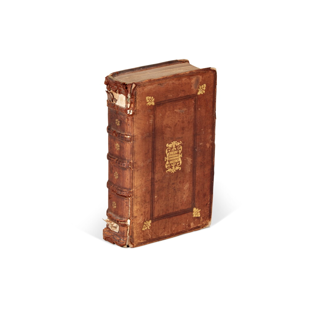 View full screen - View 1 of Lot 1169. Orosius, Adversus paganos historiarum libri septem, Cologne, 1542, Parisian brown calf, Marcus Fugger's copy.