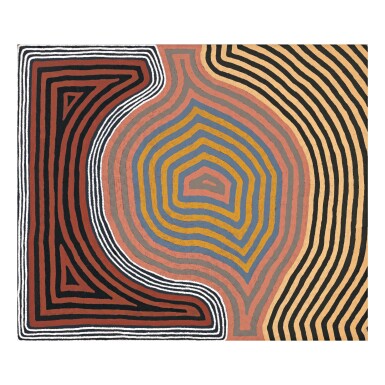 View full screen - View 1 of Lot 13. RONNIE TJAMPITJINPA | TINGARI CEREMONIES AT THE SITE OF PINTJUN.