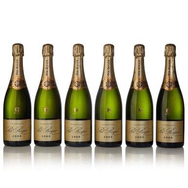 View full screen - View 1 of Lot 607. Pol Roger Blanc de Blancs 2008 (6 BT).