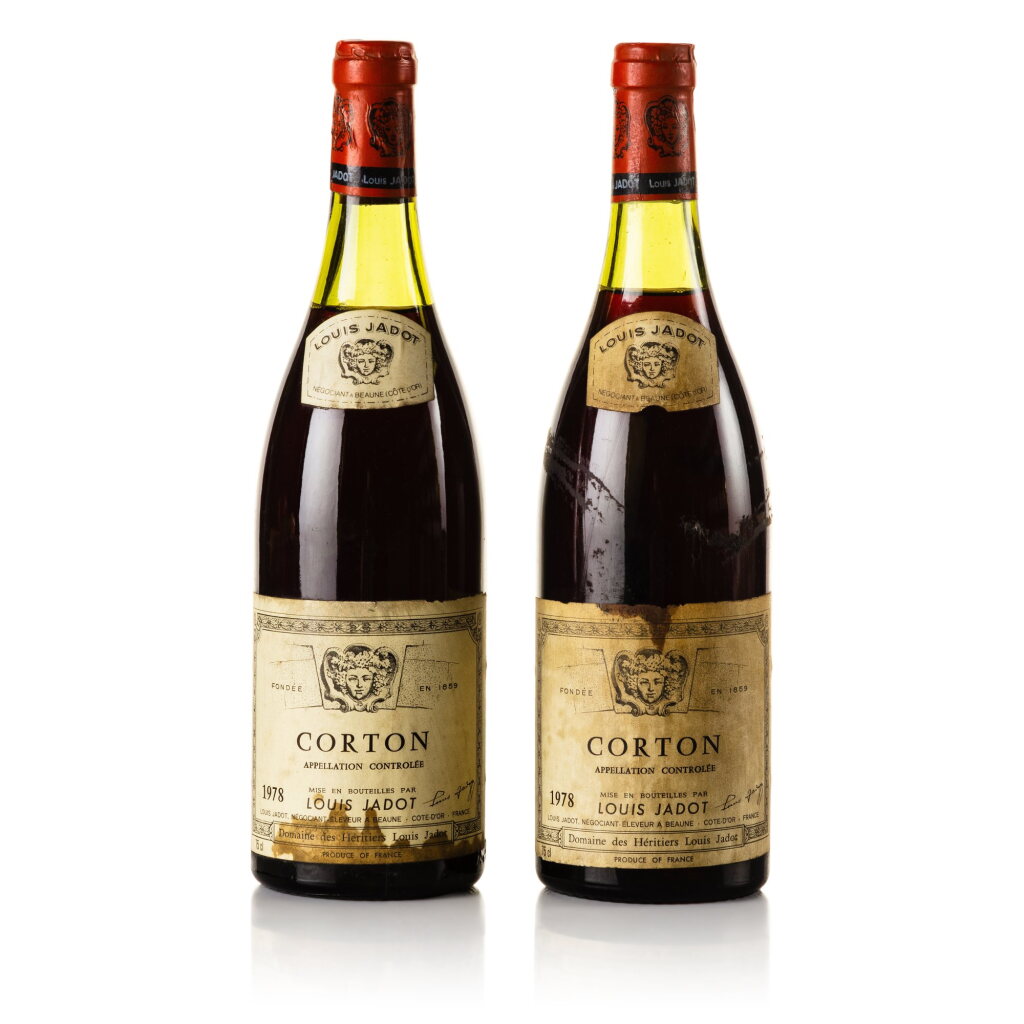 Voir en plein écran - Voir 1 du lot 412. Corton 1978 Louis Jadot (2 BT).
