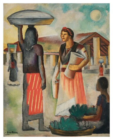 View full screen - View 1 of Lot 515. Luna sobre el mercado.