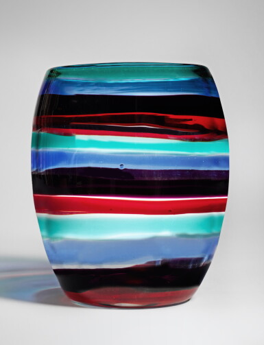 View full screen - View 1 of Lot 597. "Fasce Orizzontali" Vase.