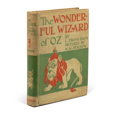 View full screen - View 1 of Lot 2. Baum, L. Frank | The Wonderful Wizard of Oz; first edition, presentation copy.