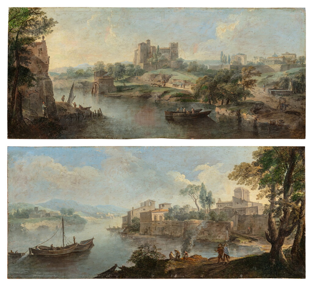 View full screen - View 1 of Lot 153. Imaginary Views of the Tiber.