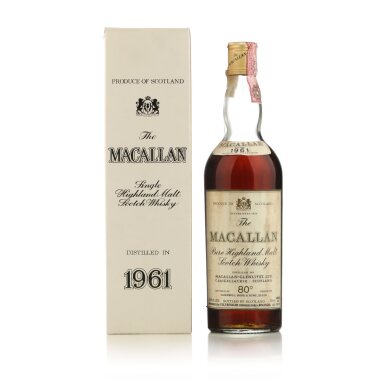 View full screen - View 1 of Lot 9. The Macallan 80 Proof 1961 (1 BT 26 2/3 Fl. Oz).