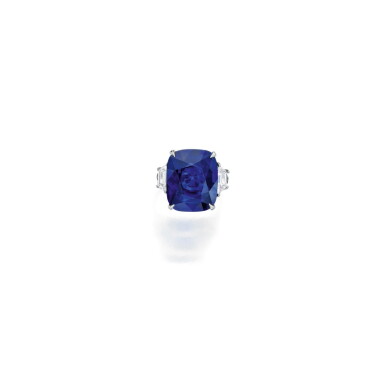 View full screen - View 1 of Lot 55. Sabbadini | Sapphire and Diamond Ring.