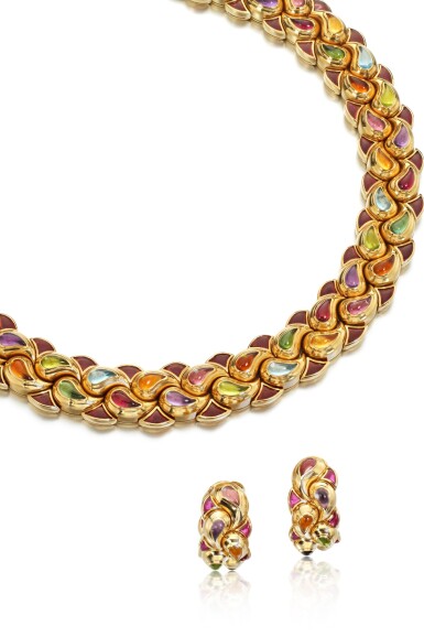 View full screen - View 1 of Lot 707. Gem set demi-parure, 'Casmir'.