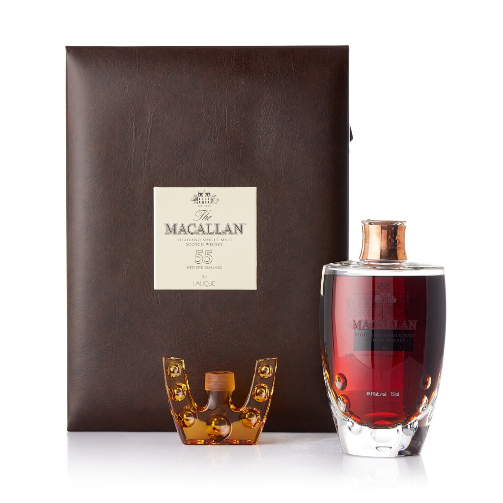 View full screen - View 1 of Lot 1202. The Macallan 55 Year Old in Lalique, Six Pillars, Second Edition 40.1 abv NV (1 BT70).