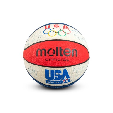 View full screen - View 1 of Lot 9. 1992 Dream Team USA Signed Basketball.
