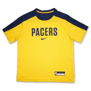View full screen - View 1 of Lot 89. Andrew Nembhard Indiana Pacers 2025 NBA Finals Game Worn Warmup Top | Games 5, 6, 7 | 3 Games.