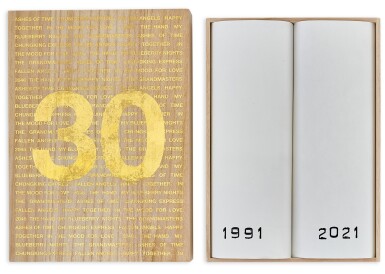 View full screen - View 1 of Lot 309. Wong Kar Wai x Naoki Takizawa Design 王家衛 x 滝沢直己 | White Tank Top - Gold Twin-Set Collection 白背心 — 金箔拓印版.