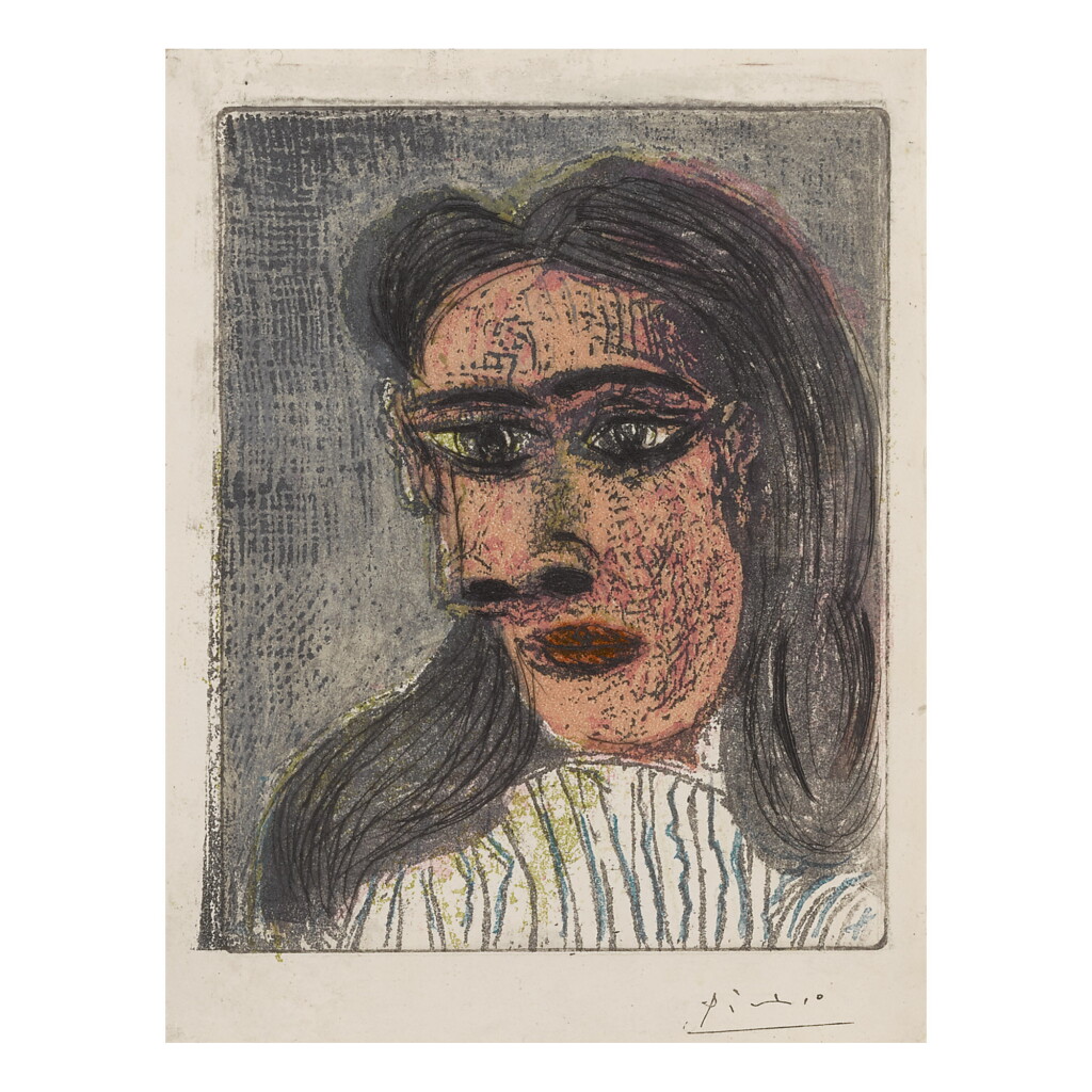 View full screen - View 1 of Lot 49. PABLO PICASSO | TÊTE DE FEMME III: PORTRAIT DE DORA MAAR (B. 1339; BA. 651).