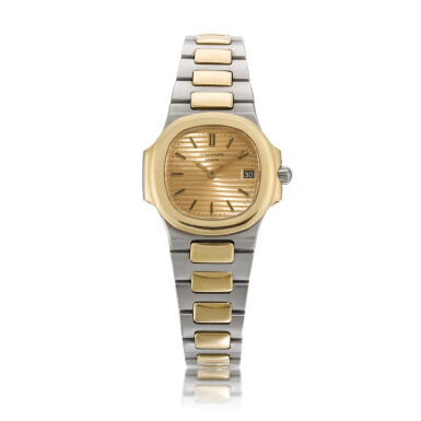 View full screen - View 1 of Lot 34. Nautilus, Ref. 4700 Stainless Steel And Yellow Gold Wristwatch With Date And Bracelet Circa 1980.