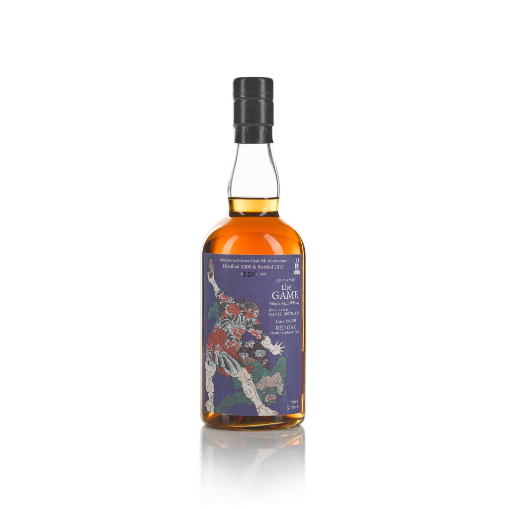 View full screen - View 1 of Lot 106. Hanyu The Game Cask #360 57.5 abv 2000 (1 Bottle 70cl).